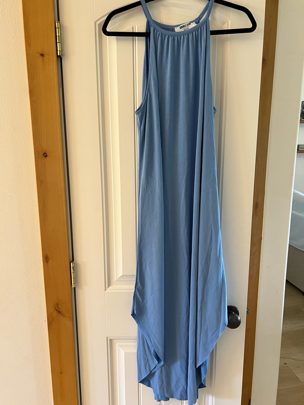 Blue Halter Maxi Dress by Double Zero